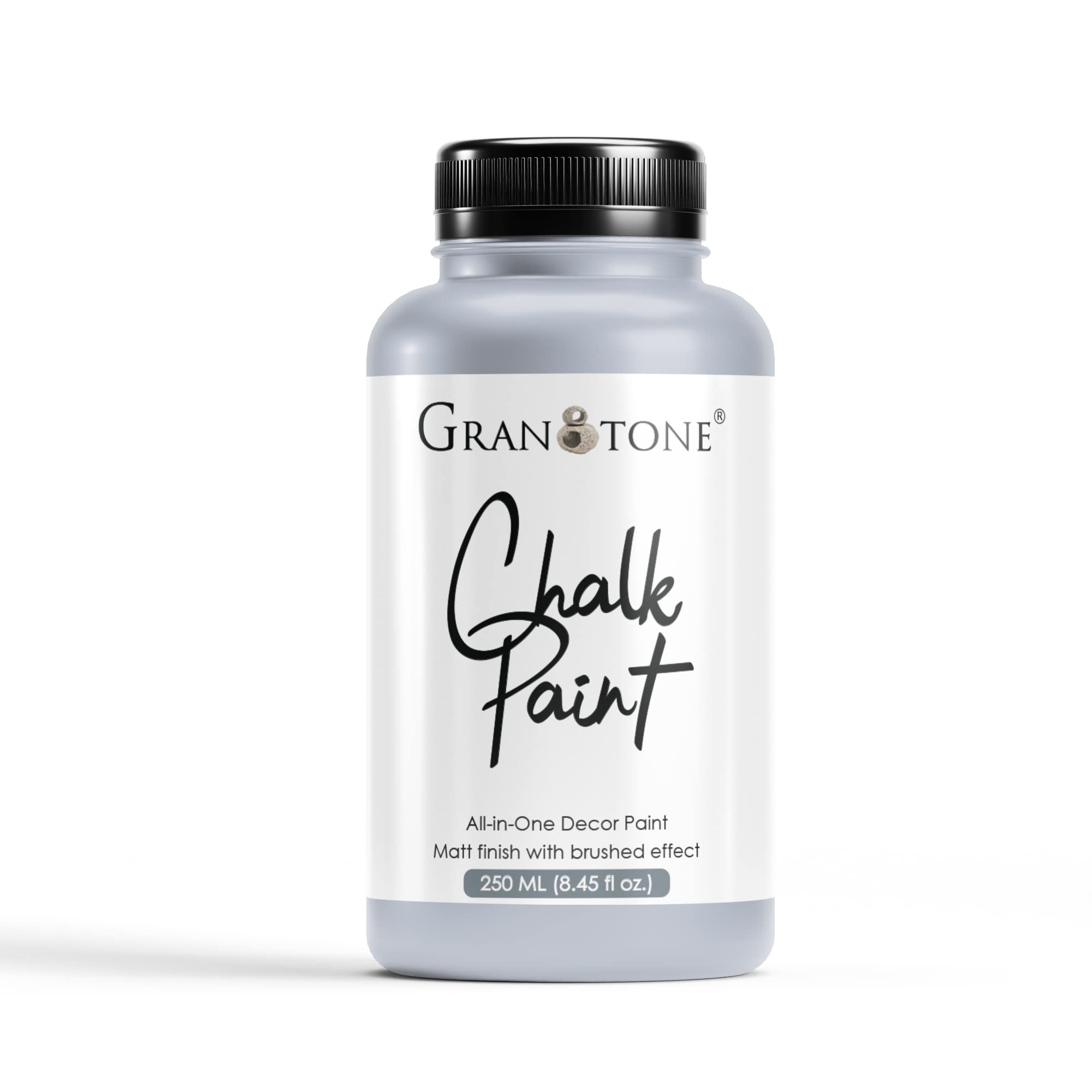 GRANOTONE Chalk Paint for Furniture, Home Decor, Crafts - Eco-Friendly - All-in-One - No Wax Needed- 250 ML (FRENCH GREY)
