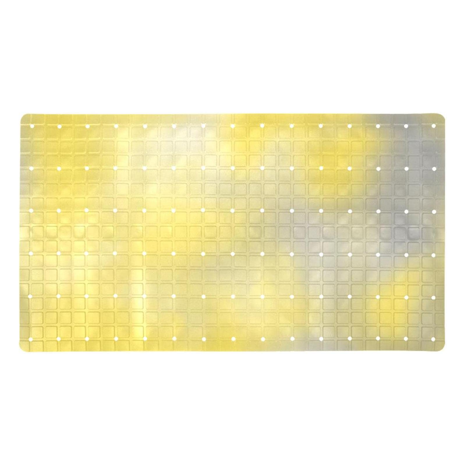 Tapis de bain antidérapant lavable en machine avec ventouses de fixation