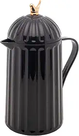 WOLFF Garrafa Térmica de Plástico Bird Preta 600ml - Enxoval - Organização - Decoração - Cozinha - Mesa Posta - Utilidades Domésticas - Perfeita Para Café e Chá