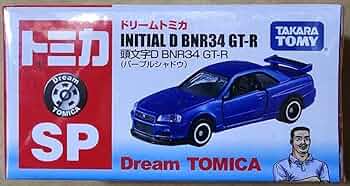 ドリームトミカ 頭文字D BNR34 GT-R (パープルシャドウ) Amazon | セブン＆アイオリジナル ドリームトミカ 頭文字D BNR34