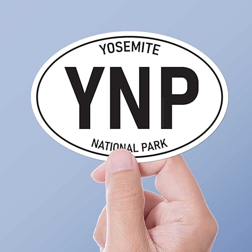 Miniatura 6 de Yosemite National Park Bumper Sticker - California Half Dome El Capitan Oval Decal | YNP California Sierra Nevada Vinyl Decals | ADV & Overland