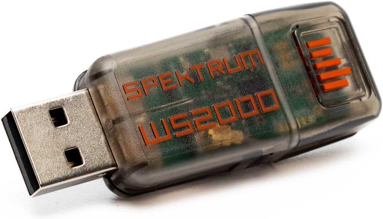 Ws2000 Wireless Usb Rc Flight Simulator Dongle For Desktop,Spmws2000,Black