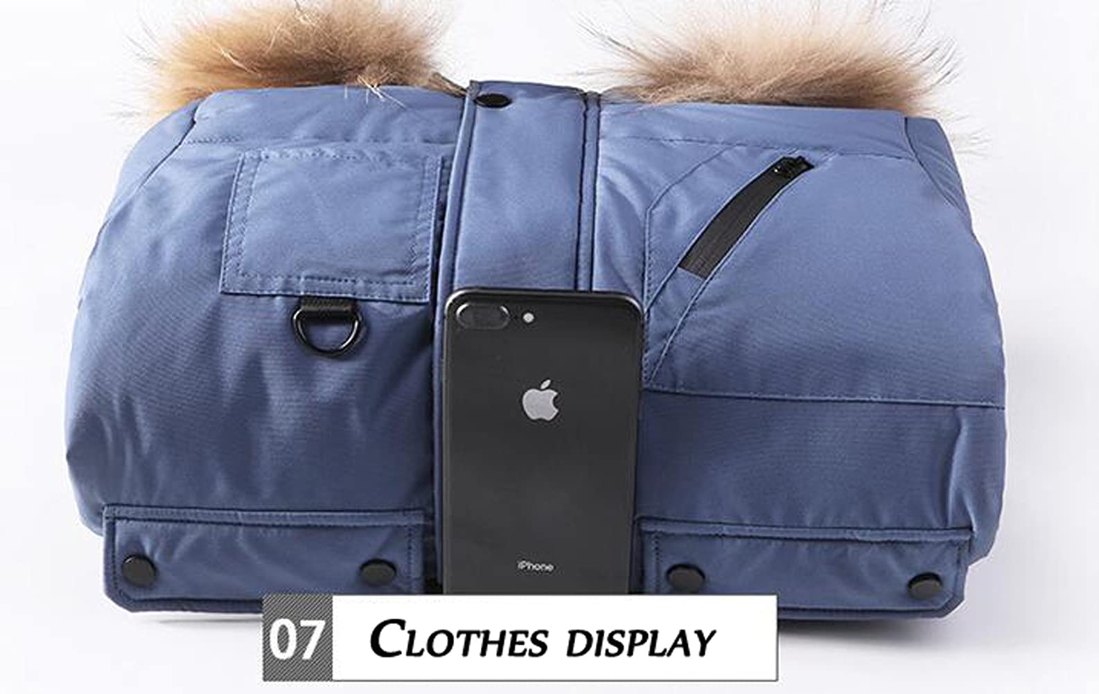 Abrigo para niño con capucha, manga larga, relleno de invierno, cuello de piel, para niño, chaqueta de invierno