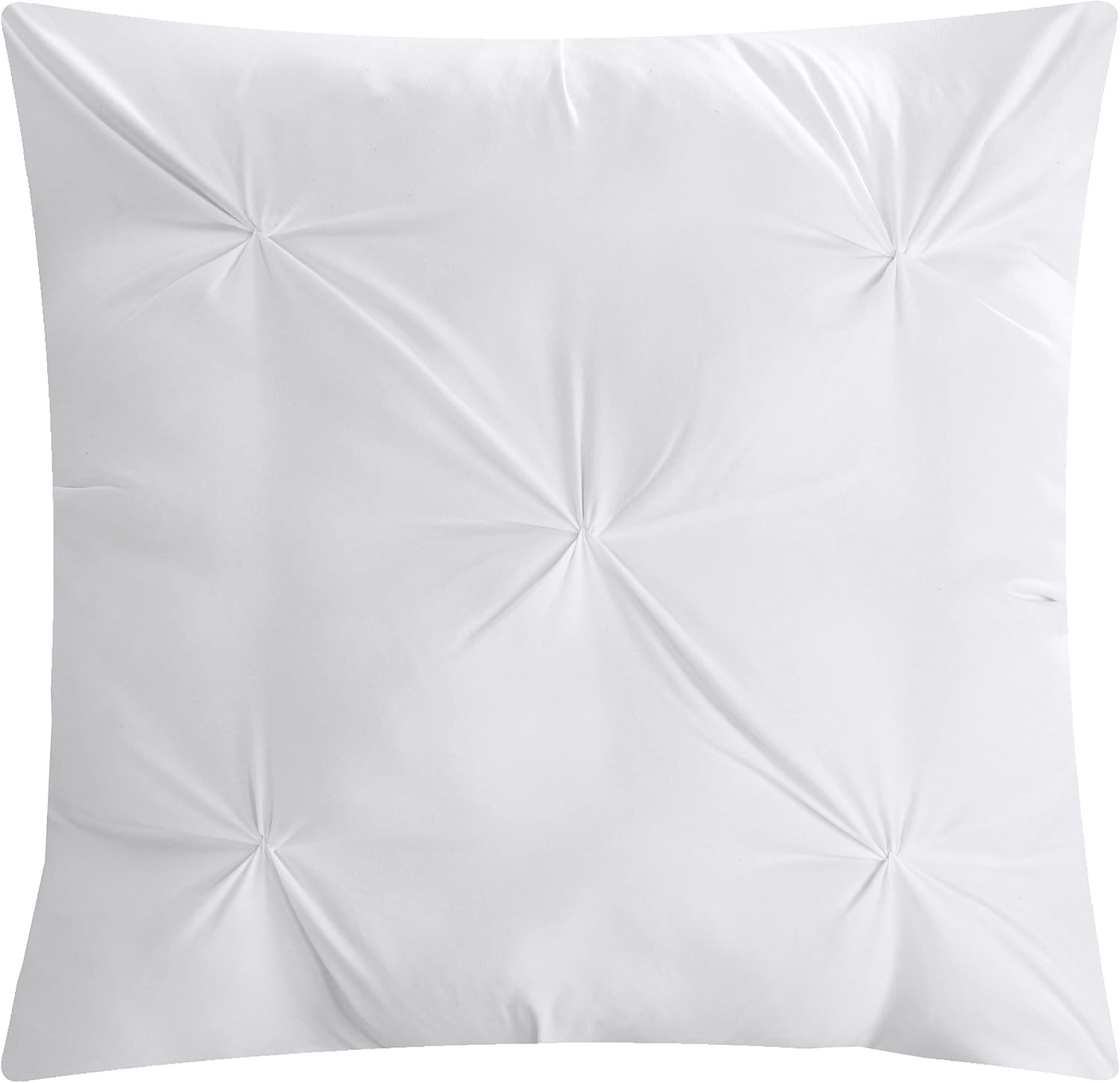 Chic Home 10 Piece Hannah Pinch Pleated, ruffled and pleated complete King Bed In a Bag Comforter Set White With sheet set : Home & Kitchen