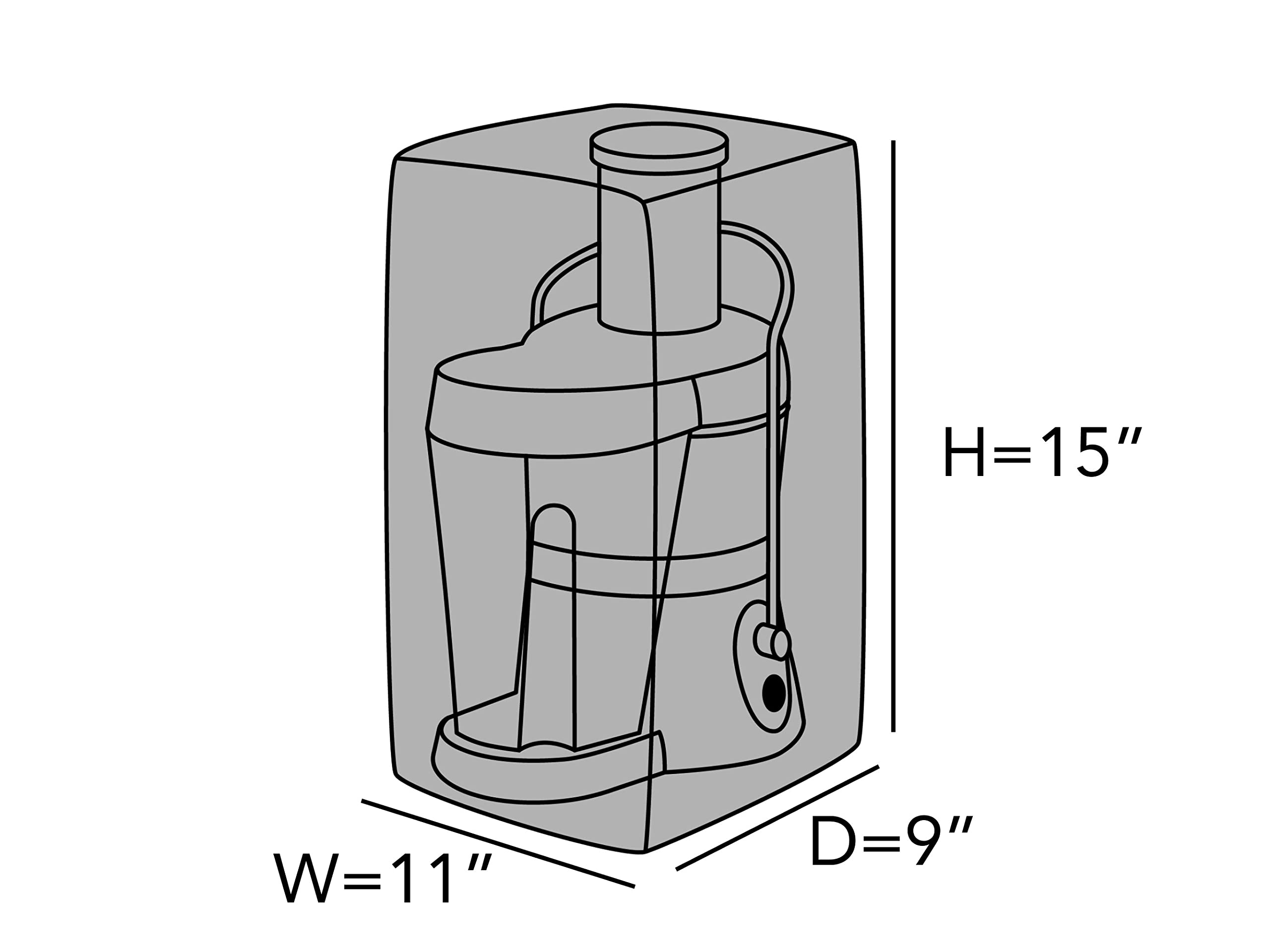 Covermates Keepsakes – Juicer Cover – Dust Protection - Stain Resistant - Washable – Appliance Cover, Red