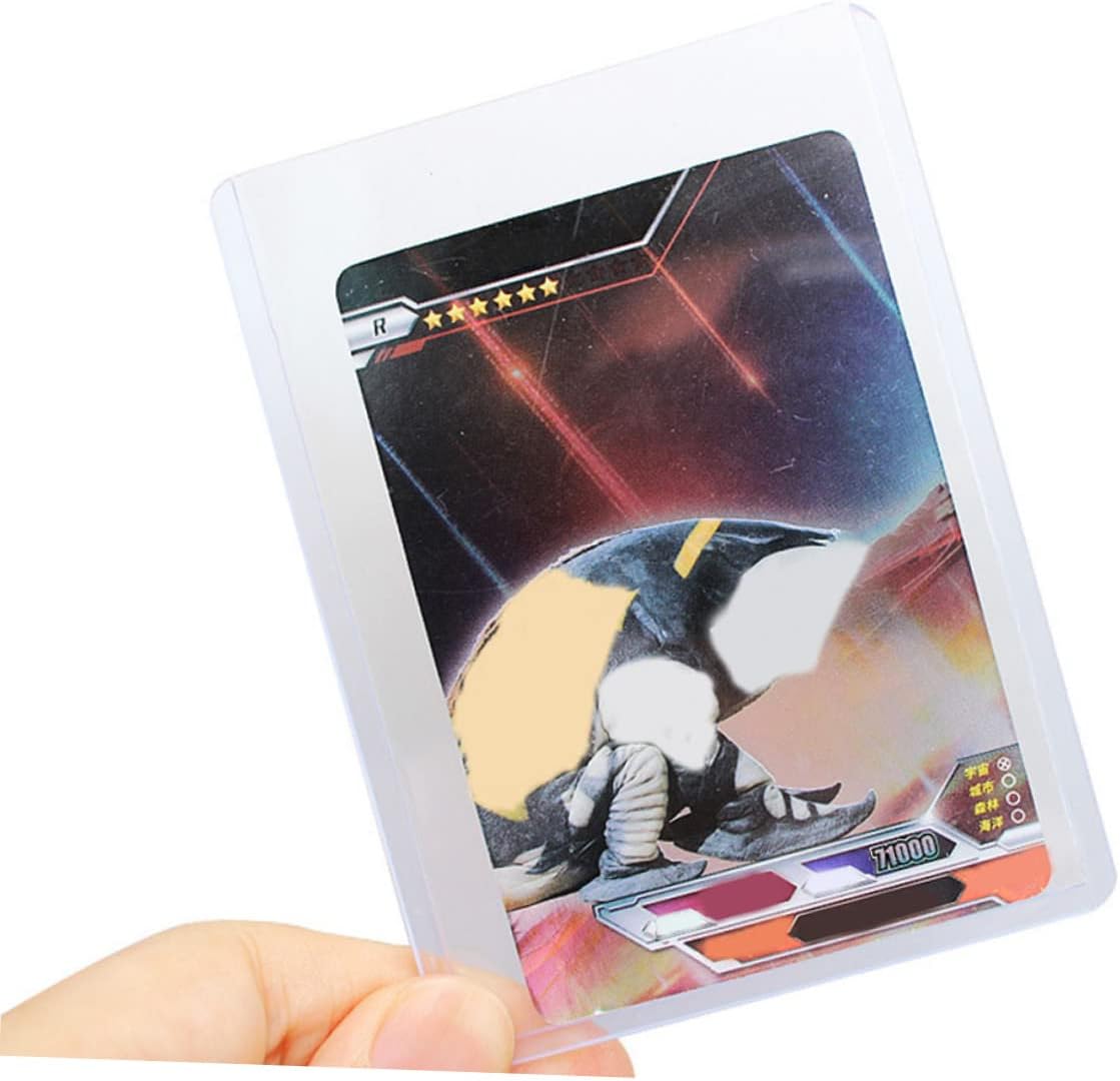 BESPORTBLE 100Pcs Transparent Card Sleeves for Trading Cards Covers Scratch Protection Easy for Organization and Storage