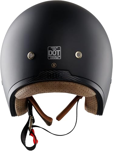 Miniatura 4 de Royal M139 Casco de motocicleta de cara abierta, casco de motocicleta retro, estilo vintage y clásico, casco Vespa 34, casco de scooter, protección