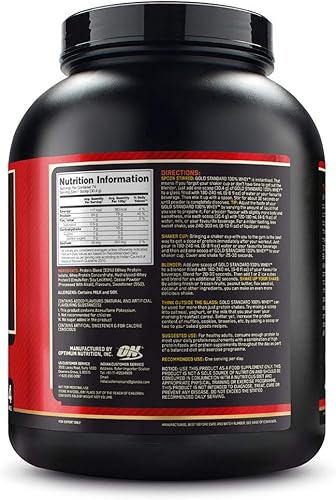 Miniatura 3 de Optimum Nutrition ON Gold Standard 100% Whey Protein Primary Source Isolate - Double Rich Chocolate, 5 Lbs+ ON Gold Standard 100% Whey Protein
