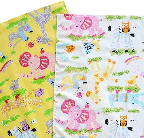 Set of 6, Safari Theme Cloth Napkins, Zoo Animals Lunch Napkins, Jungle Themed Party Favors for Kids Birthdays, Baby Shower 13" x 13"