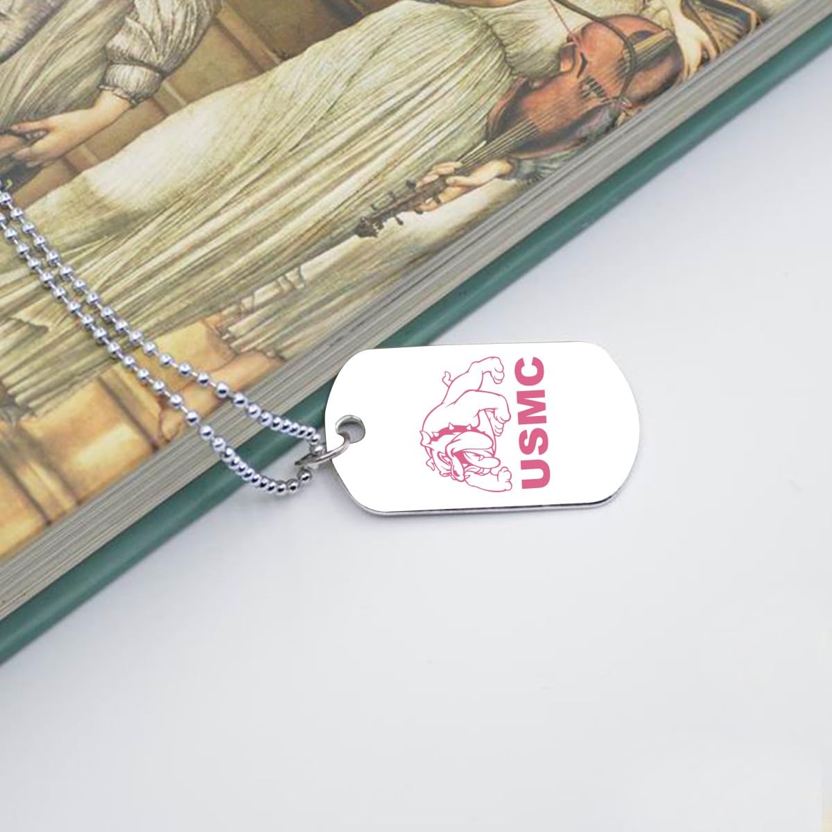 Amazon.co.jp: USMC 米海兵隊 ドッグタグ ネックレス アルペンダント