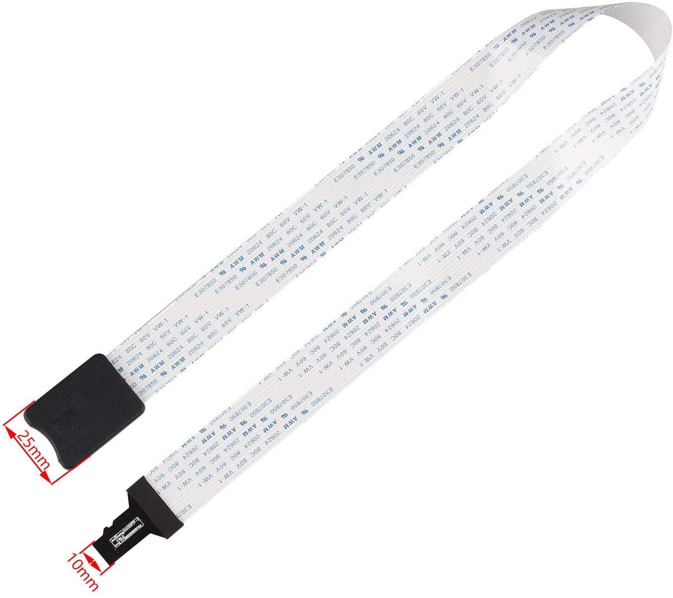 Jopto Kabel przedłużający karty micro SD na TF, adapter do kart pamięci TF, elastyczny przedłużacz kablowy, konwerter do mini drukarki 3D, samochodu, GPS, Raspberry Pi, DVR, tabletu, telefonu, ekranu