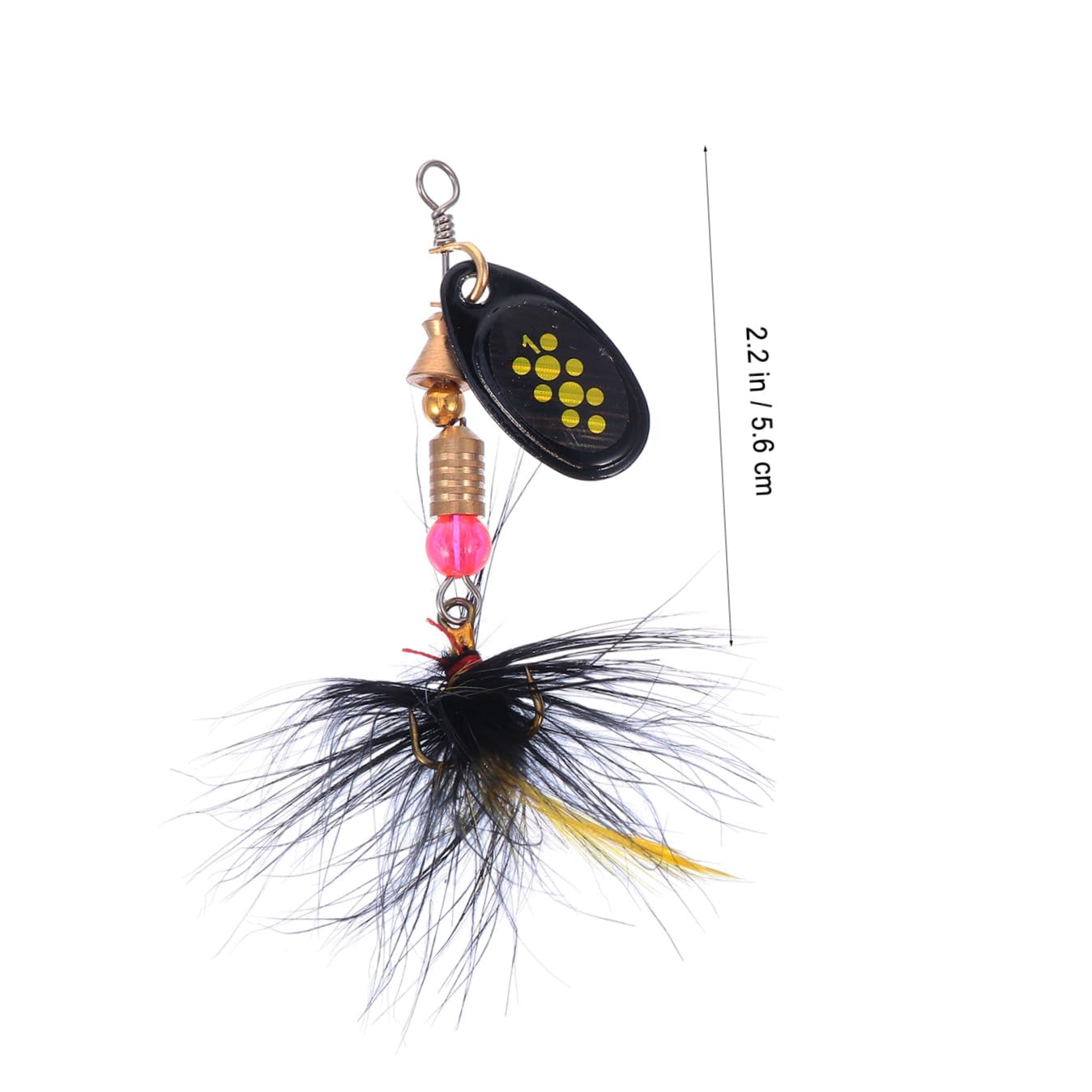 YARNOW 30 Pièces Faux Appât Leurres De Pêche pour L'achigan Kit De Matériel De Pêche Spinnerbait Appâts De Pêche De Simulation Paillettes Appât Artificiel Le Fer Faire Tourner