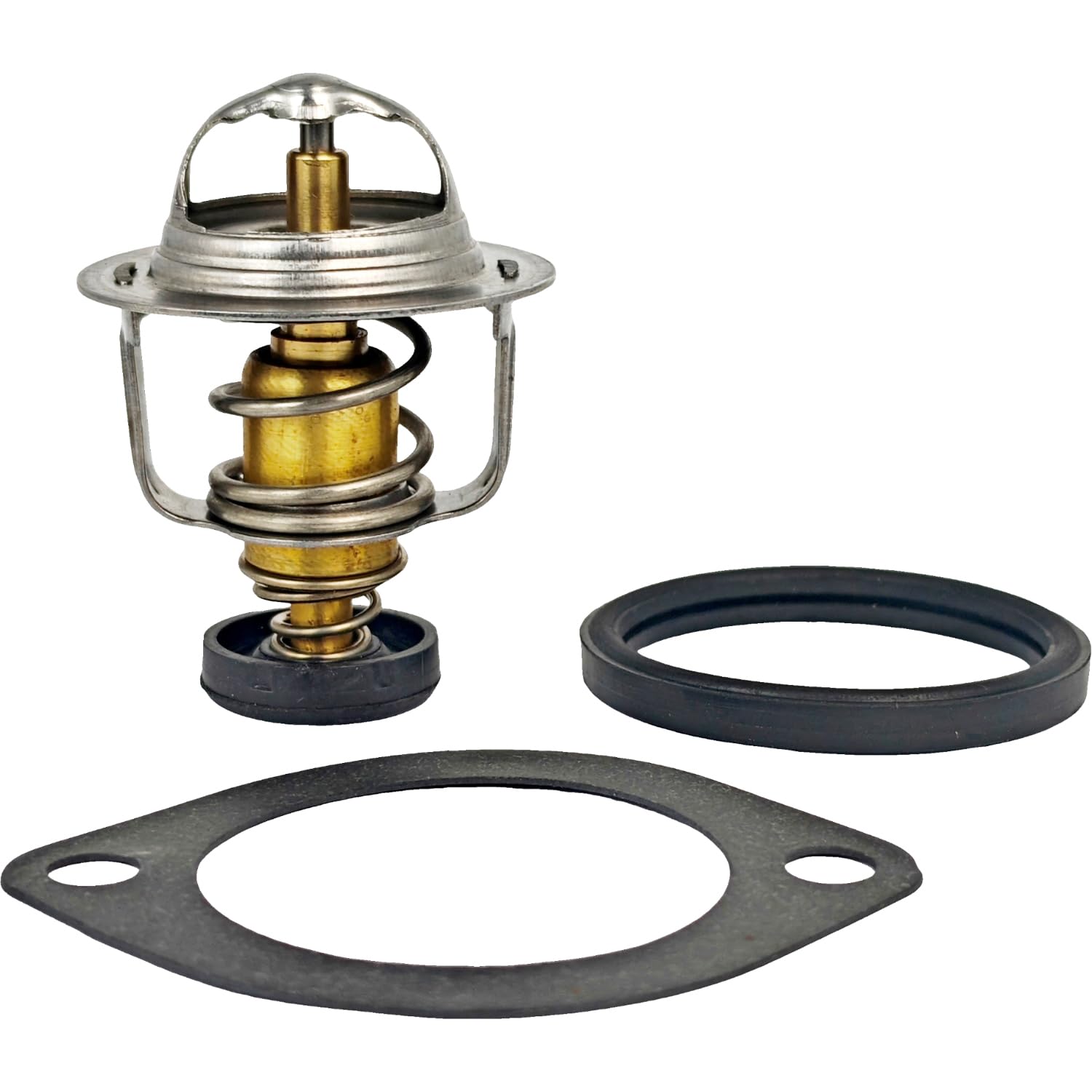 EZROAD 82℃ 49054-1068 Thermostat w/O-Ring Compatible with Kawasaki 2007 & Prior Mule 2510 3010 Diesel Trans 4X4, 2008 Mule 3010 Trans4X4 Diesel, 2009-