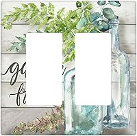 Vista 20 de Interruptor de Luz Cove Silla de Playa Paisaje Marino Océano Azul Placa de Pared de 3 Posiciones Placa de Interruptor de Luz Triple Palanca Costera