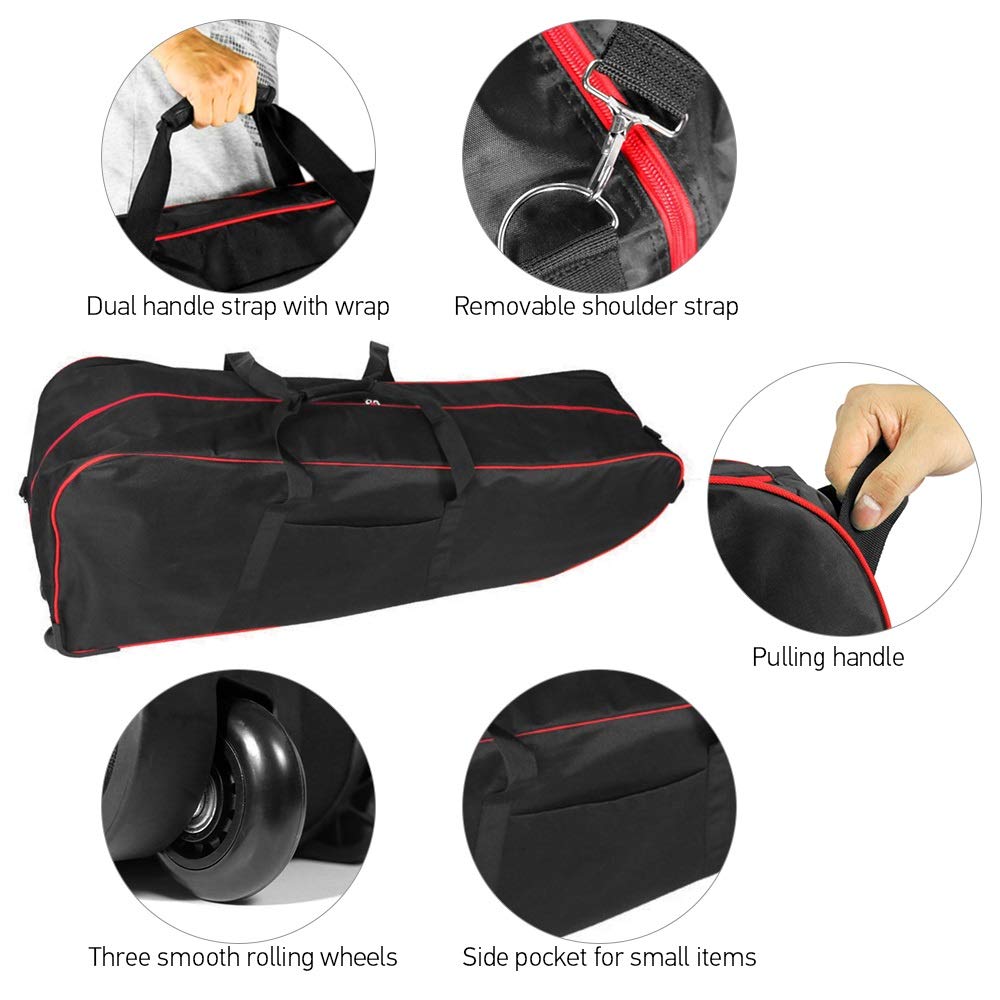 Large Capacity Foldable Scooter Carry Bag For 10 Inch Foldable Electric Scooter Carrier Transport Bag Roller Bag With Wheels