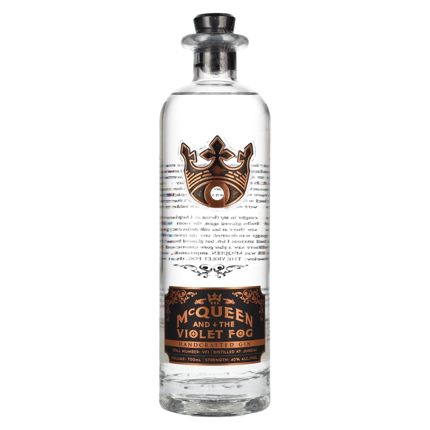 McQueen and the Violet Fog Gin - Premium Brazilian Gin - 70 cl 40% ABV single bottle (0.7 Litre)