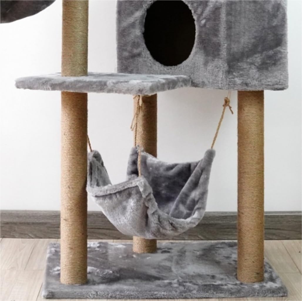 Wspinaczka Kota Drapak Dla Kota Ze Szczotką Do Samodzielnej Pielęgnacji Cat Tower Mieszkanie Kotów Domowych Z Wyściełanym Pluszem Meble