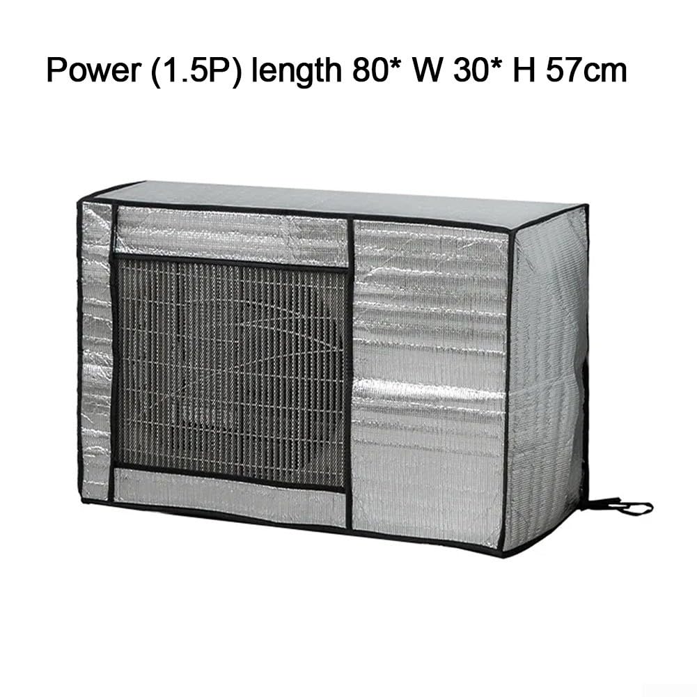 Copertura antipolvere in alluminio per condizionatori d'aria per uso esterno in condizioni climatiche difficili (80 x 30 x 57 cm)