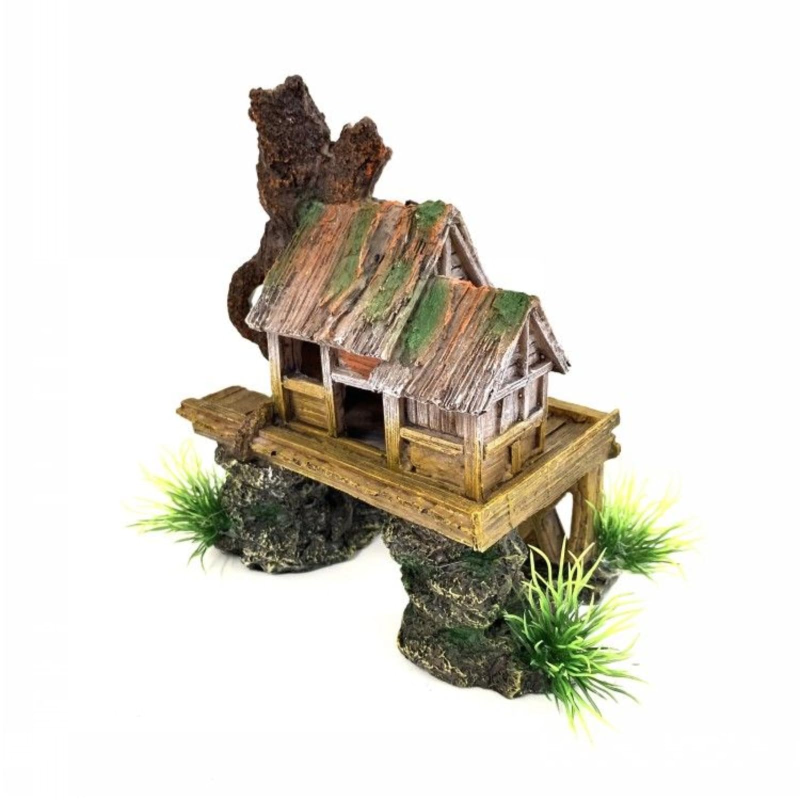 Aquascaping - Decorazione per acquario in resina, 16,5 cm, decorazione per la casa in stile cinese
