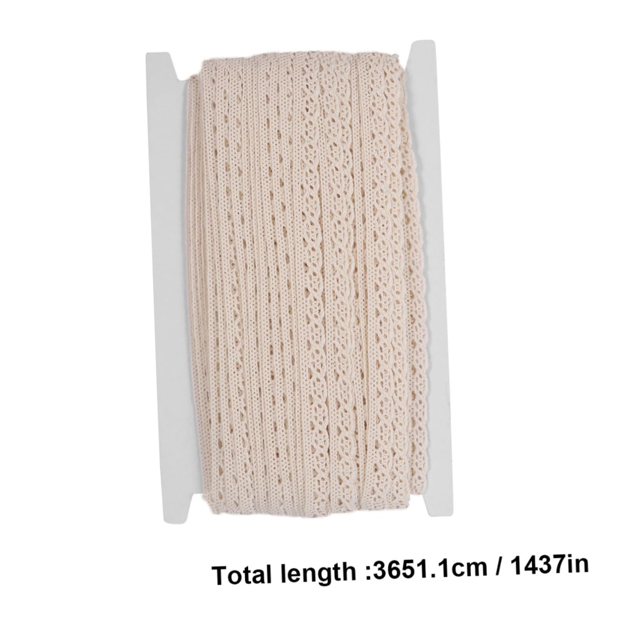 Tofficu 2 Rollos Accesorios de encaje adorno de encaje de bricolaje ribete de de tela mantel retro cortinas curtains artesanía de costura DIY cortina de decorativo algodón