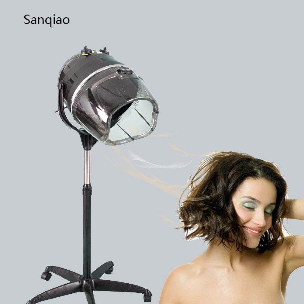 Profesional Campana Casco Secador de Pelo Secador de Peluqueria con Capucha y Tripode Negro 950W