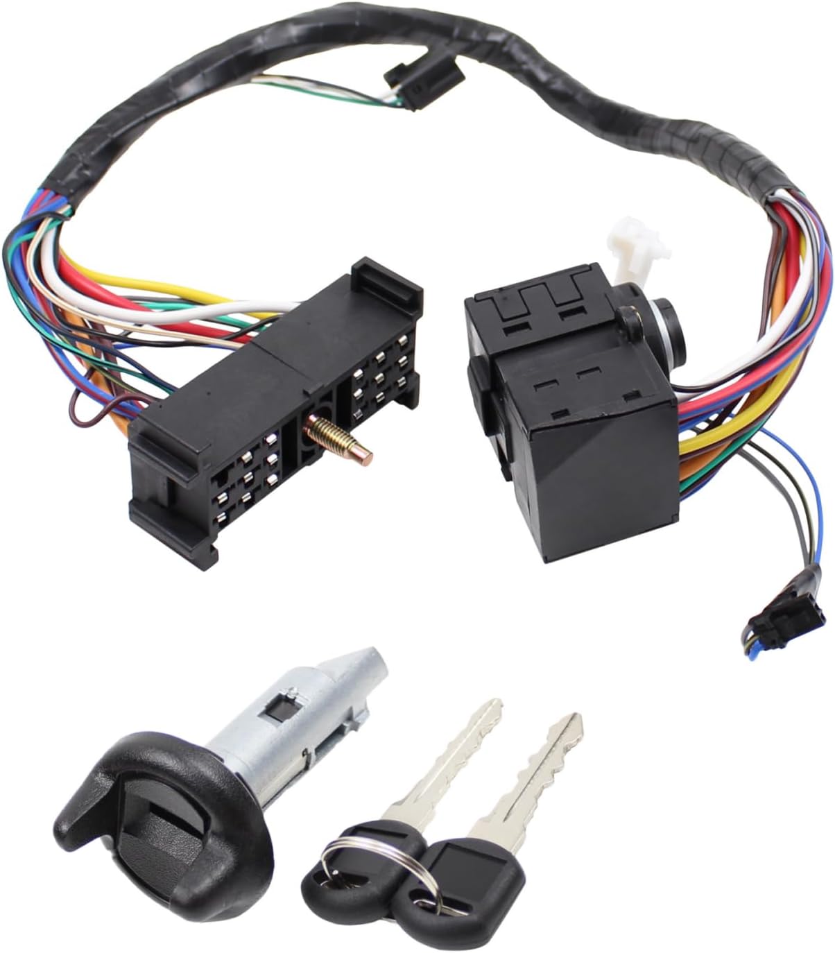 MOTOKU Ignition Switch and Lock Cylinder Set for Chevrolet for GMC C1500 C2500 C3500 K1500 K2500 K3500 Suburban Tahoe Yukon 1998-2000