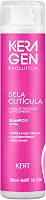 Keraton, Shampoo para cabelos, Tratados quimicamente, Nutri Color, Sela Cutícula, Evolution, Keragen, 300ml, Rosa