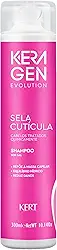 Keraton, Shampoo para cabelos, Tratados quimicamente, Nutri Color, Sela Cutícula, Evolution, Keragen, 300ml, Rosa