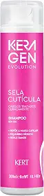 Keraton, Shampoo para cabelos, Tratados quimicamente, Nutri Color, Sela Cutícula, Evolution, Keragen, 300ml, Rosa
