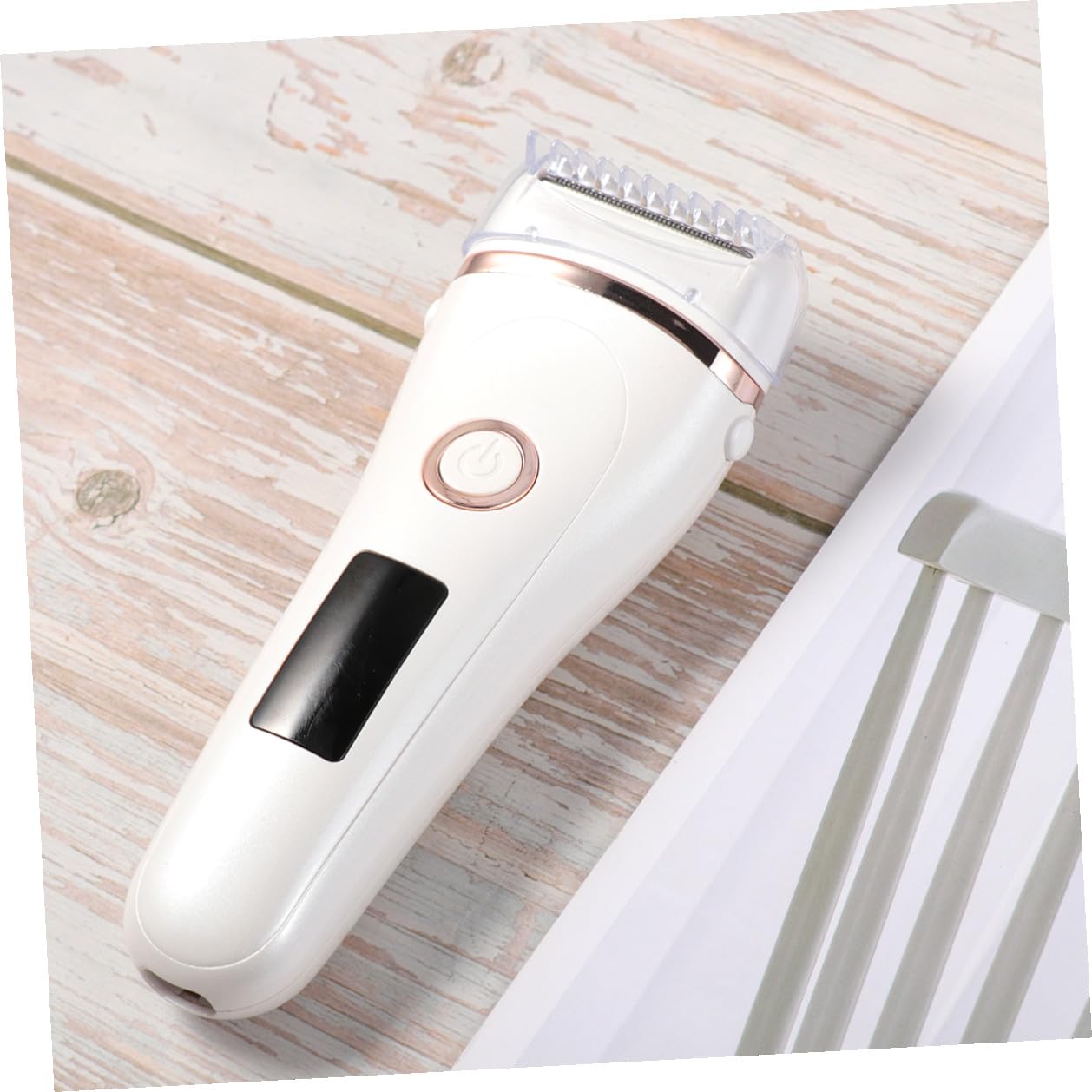 Rasoio Elettrico Donna Ricaricabile per Viso e Gambe Display Led, Lama in Acciaio Inox, Corpo Compatto in Abs, Depilatore Multifunzione per Pelle Liscia e Morbida