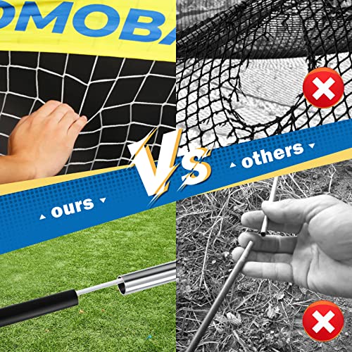 Blomoba Soccer Goals Net - Folding Pop Up Soccer Nets For Kids, Portable Football Goals For Backyard, Indoor Outdoor Games Practice Training, Easy Assembly With Compact Carrying Bag(2 Pack) #TOP2