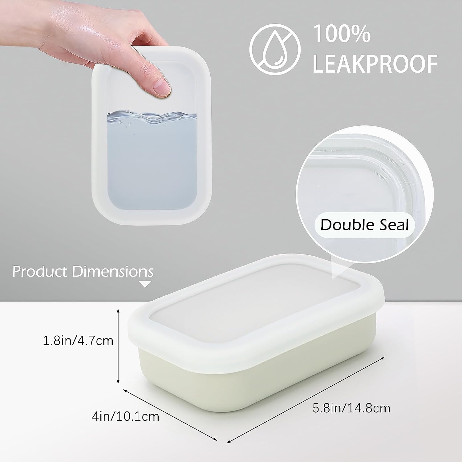 AIDIMMING Large Silicone Travel Soap Case, Leak-Proof Shampoo Bar Holder for Shampoo & Conditioner Bar Set, Drain Tray Soap Container for Large Soap Bars, Handmade Soap, Travel Gym Camping