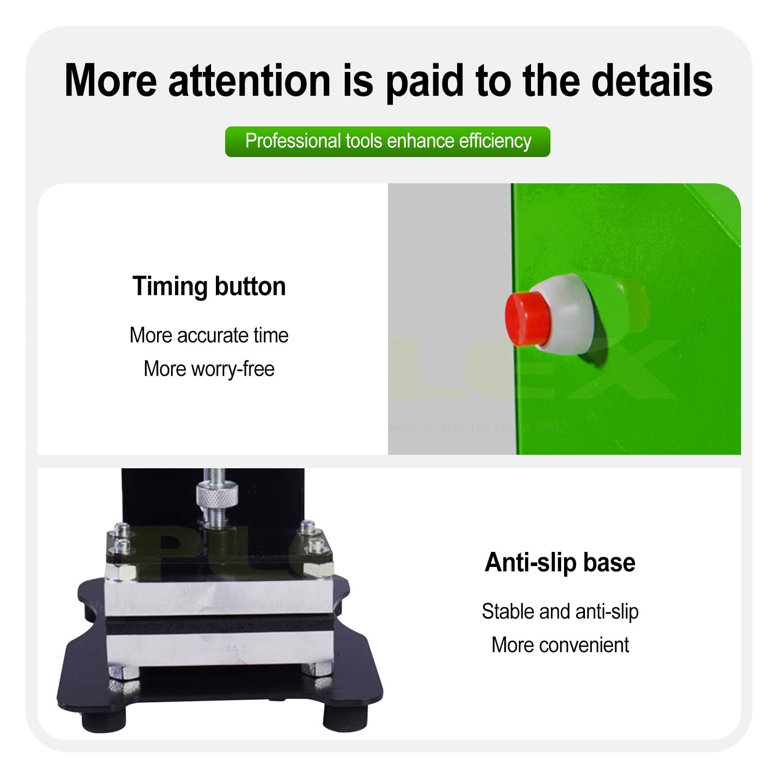 Pressa a caldo manuale con controllo touch screen LCD e pulsante timer, doppie piastre riscaldanti da 2,4*4,7 pollici, adatta per pelle, borse, magliette e stampa a trasferimento termico.