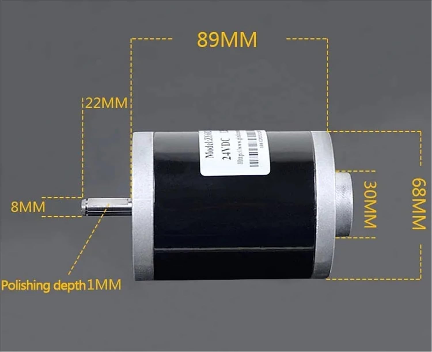 12V 120W 3500rpm/24V 150W 7000rpm High Low Noise Dual Ball Bearing Lathe Motor D-Shaped Output Shaft(12V 120W 3500rpm,Only Motor)