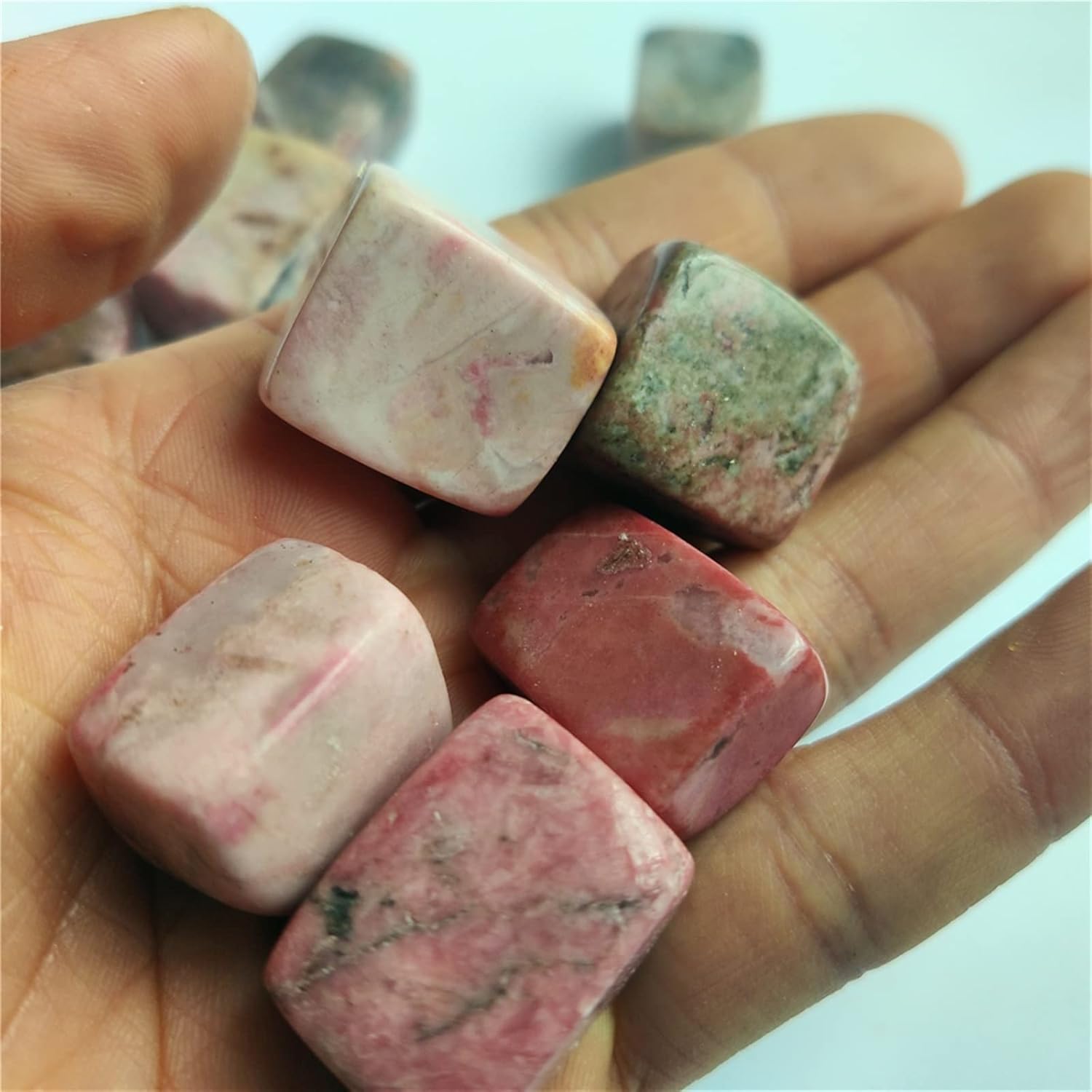 100g Natural RoseStone Rough Stone Crushed Decorative Rose Crystal Minerals Fish Tank Stone