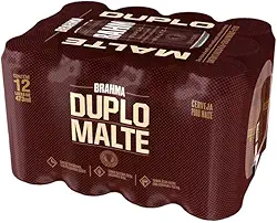 Pack de Brahma Duplo Malte 473ml , 12 Unidades