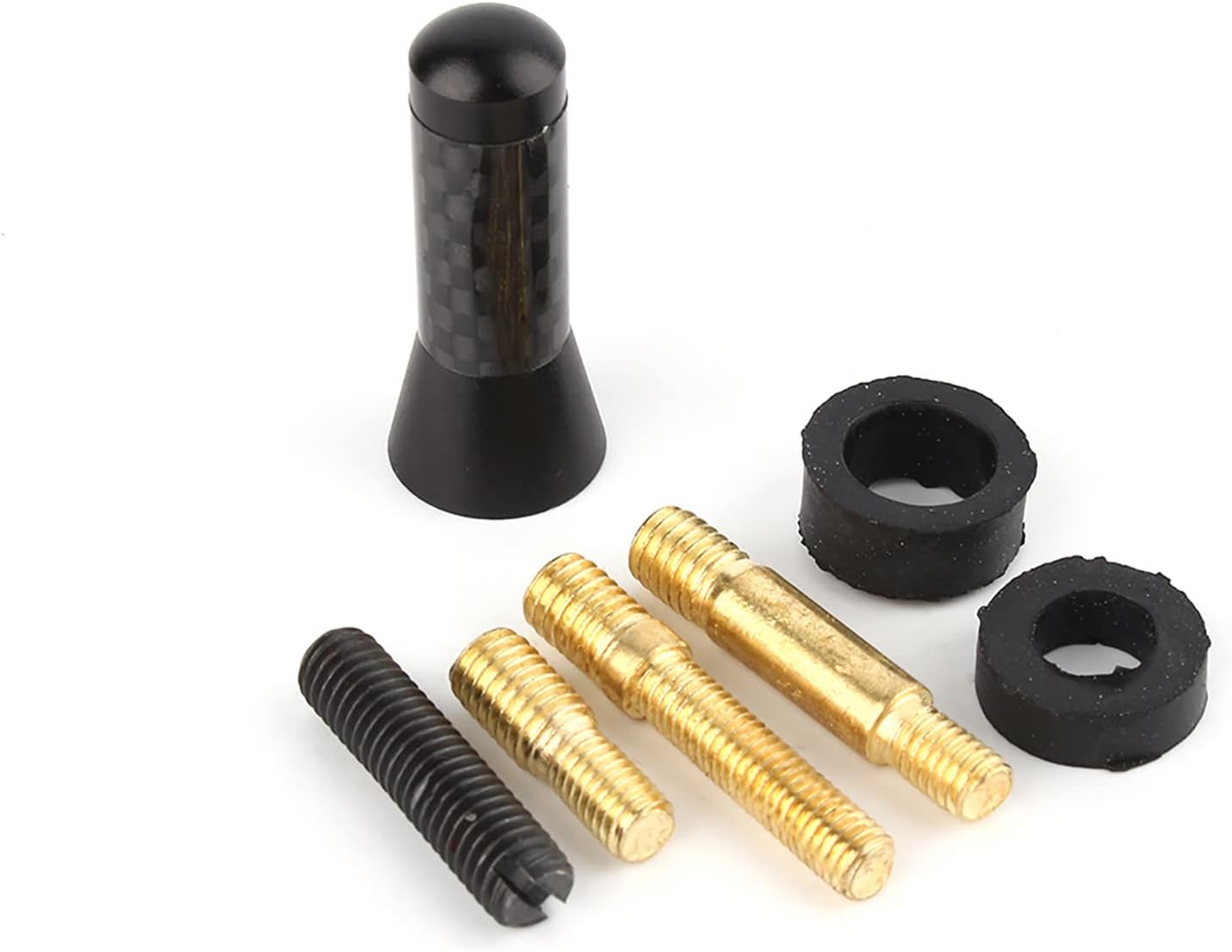 Easy to Install Carbon Car Short Universal Antenna