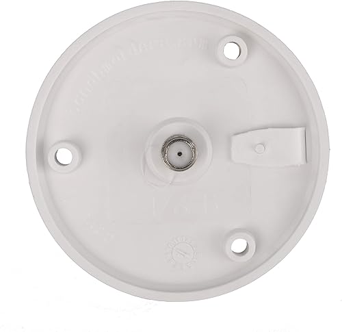 Miniatura 10 de RecPro Placa de TV por cable RV  Conector de cable coaxial  Opción en blanco o negro  1 o 2 opciones (negro, 1 toma)  Fabricado en Estados Unidos