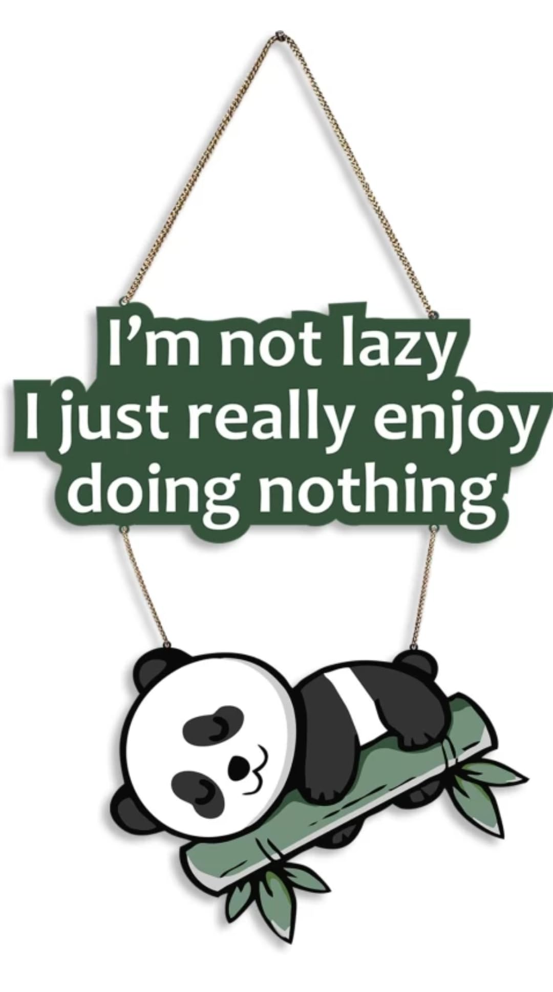 MRWINDJ Lazy Panda Printed Wooden Wall Hanging with Quotes for Home Decor | Office | Gifts | Living Room | Bedroom | Wooden Decorative Items | Modern Painting | Artworks Decoration (B0D296TMW3) Amazon Price History, Amazon Price Tracker