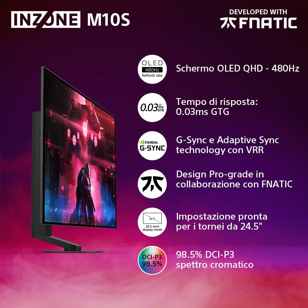 INZONE Gaming Monitor M10S OLED QHD da 27-1440p - Monitor - Immagine 1