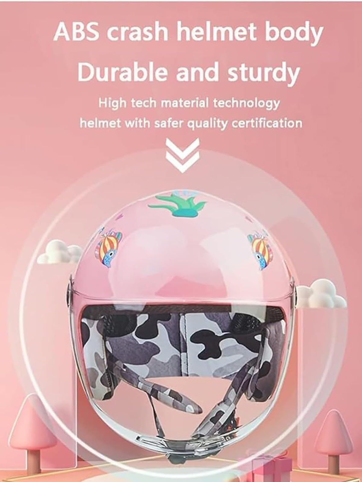 Kask otwarty dla chłopców i dziewcząt w wieku 5-13 lat, kask dziecięcy do jazdy na rowerze i skuterze, lekki kask multisportowy, wzór kreskówkowy, na wszystkie pory roku