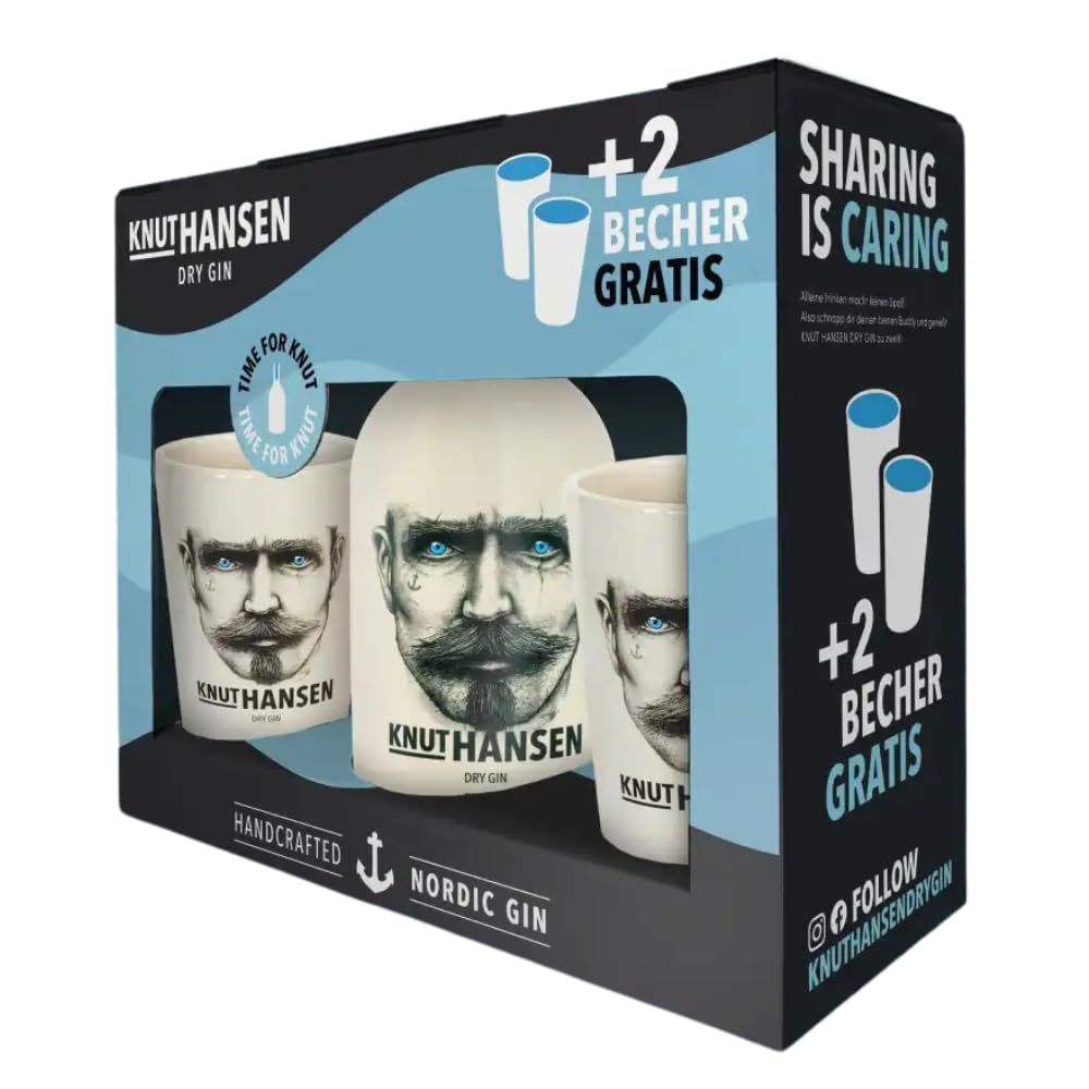 Generic Knut Hansen Dry Gin + 2 Becher Geschenkpackung