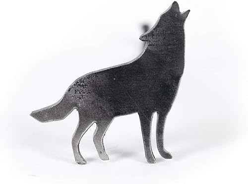 Miniatura 2 de Hierro de marca de madera animal para manualidades personalizadas, carpintería personalizada, barbacoa y parrilla, lobo - 3.5 pulgadas - The