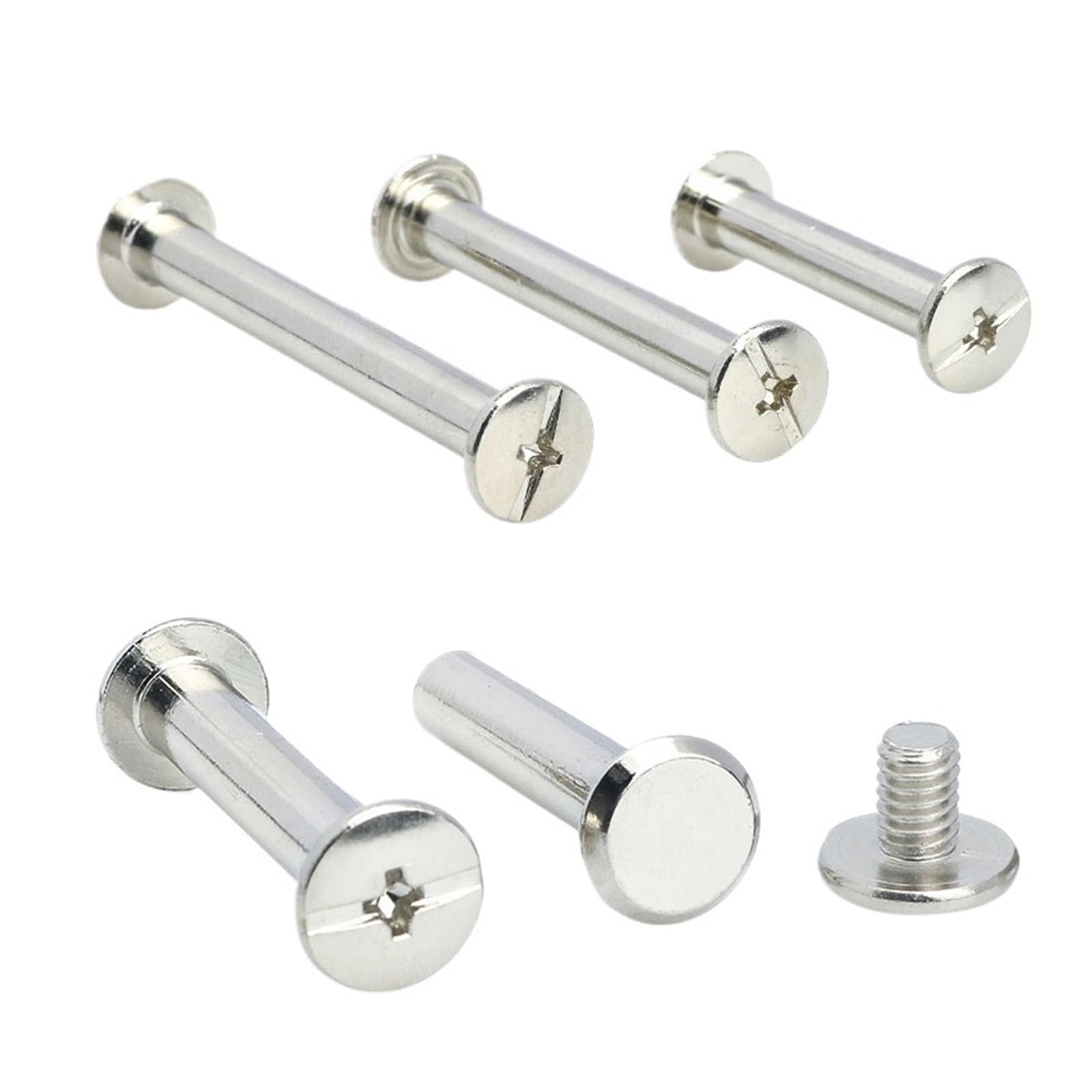 Pappschrauben, Packung mit 10 D4/D5 Pfostenbefestigungsschrauben aus Edelstahl 304 (10 Sets)(35mm,D4(M3) 10 Sets)