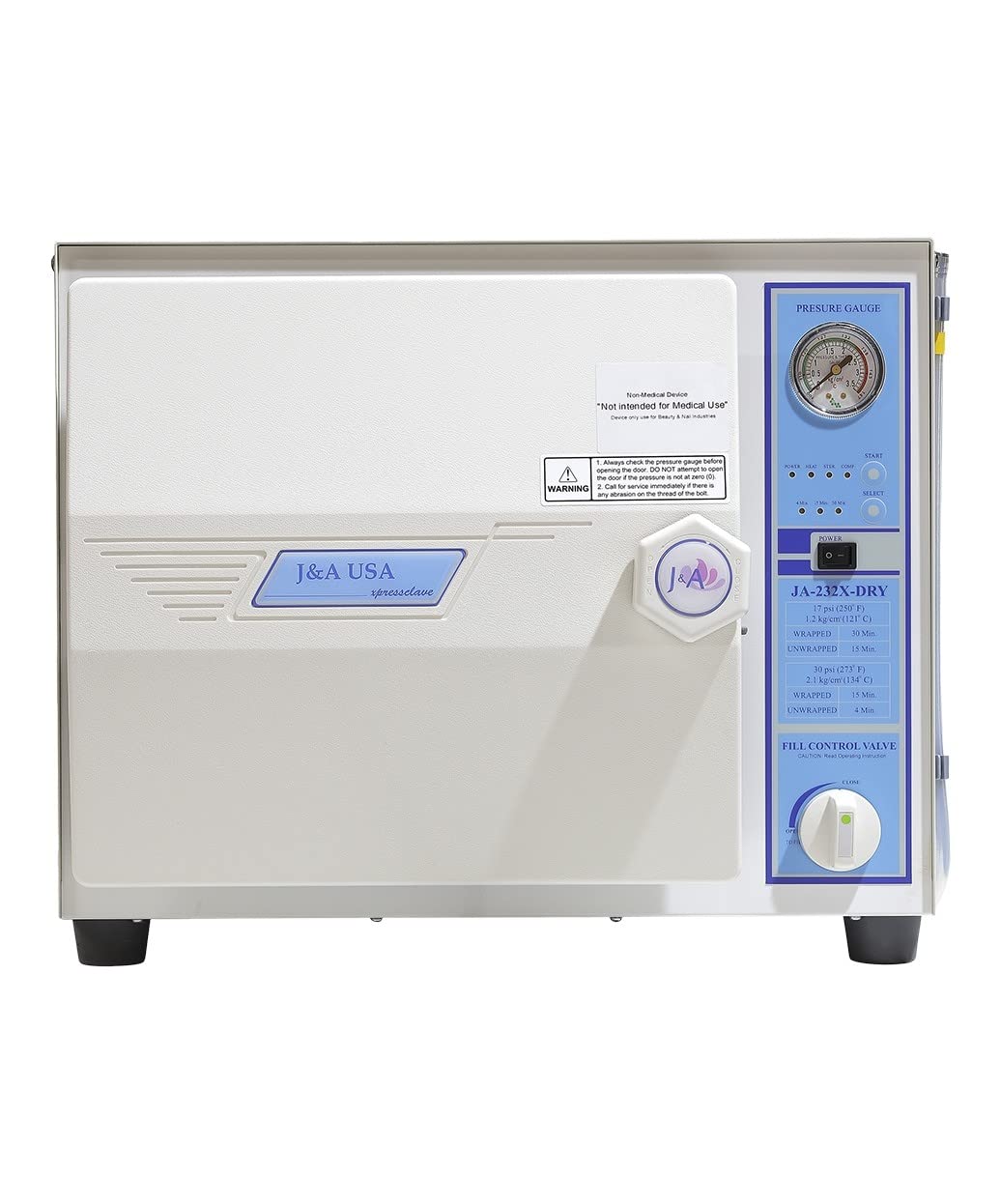 J&A Xpressclave Autoclave Sterilizer with Drying Option for