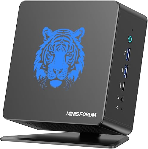 MINISFORUM Mini PC UM780 XTX AMD Ryzen 7 7840HS, 8C16T, 64GB DDR5 1TB PCIe SSD 4.0 Mini PC de escritorio, 2 x RJ45 2.5 G, HDMI2.1DP2xUSB4, 1xOP, 4