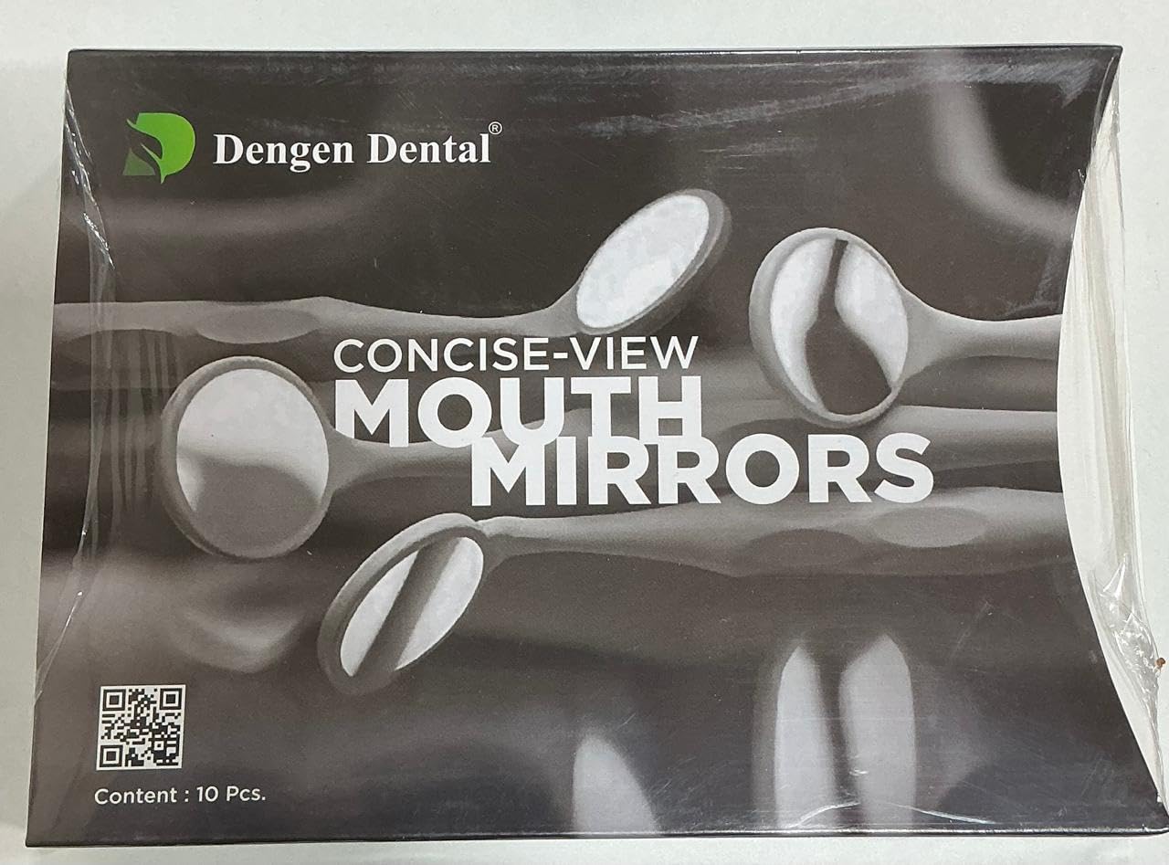 Dentl Concise-View Mouth Mirrors, 10 Pieces, Multi-Coloured(single sided)-image-3