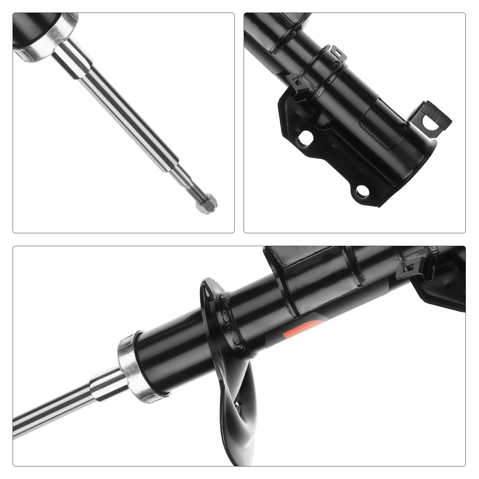 Frankberg 2 amortiguadores delanteros 580 mm a presión gas 6393202113 | Compatible con: Autobús Vito W639, Viano W639, Vito/Mixto Van W639