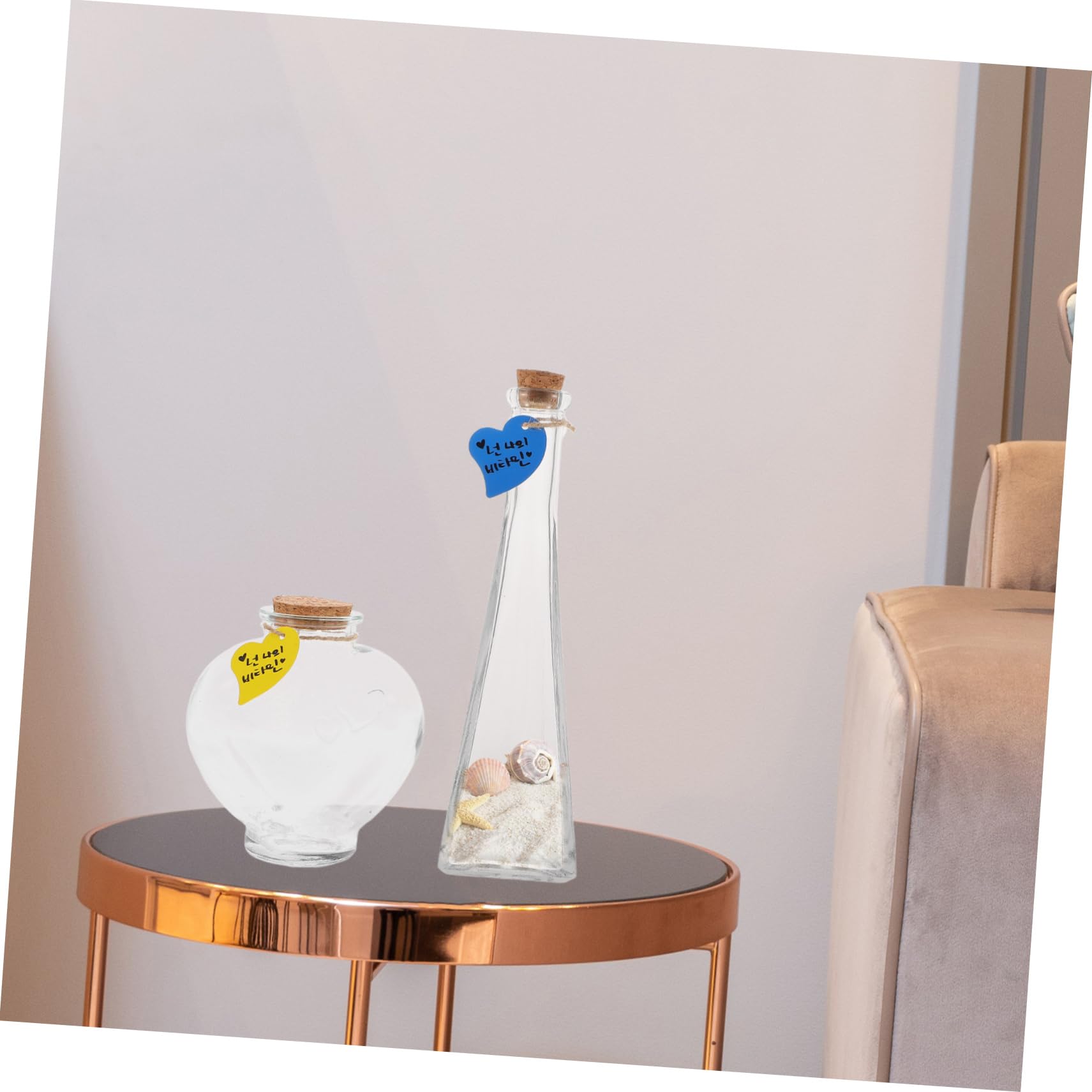 iplusmile 3 pezzi Bottiglie per Cerimonia Della Sabbia Matrimonio con Tappi Sughero Bottiglie Piccole Versatili per Decorazioni Regali e Progetti DIY Contenitori Resistenti e Riutilizzabili