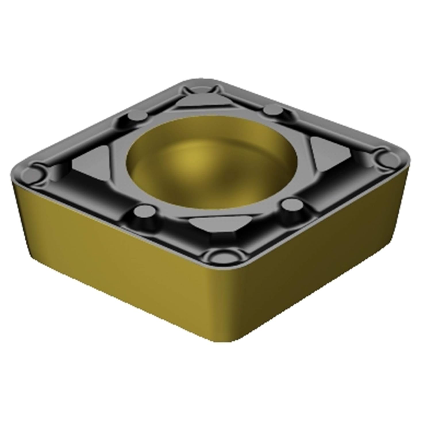 Sandvik Coromant CCMT 3(2.5)1WF 3210 Coro Turn 107 Insert for Turning, Carbide, Diamond 80 deg